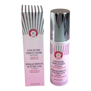 First Aid Beauty 0.3% Retinol Complex Serum With Peptides - Full Size 1 Oz Boxed